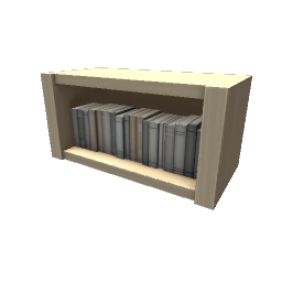TS4 Sectional bookcase, quarter - light wood - 2