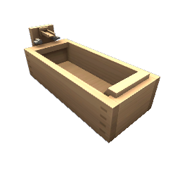 TS4 Wooden bathtub - light