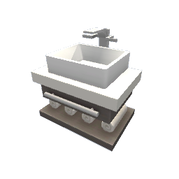 TS4 Modern sink - gray wood