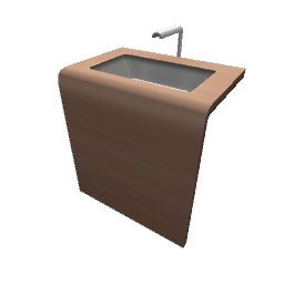 TS4 Waterfall sink - brown