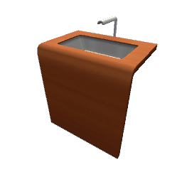 TS4 Waterfall sink - orange