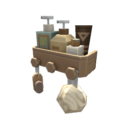 TS4 Shower shelf - brown