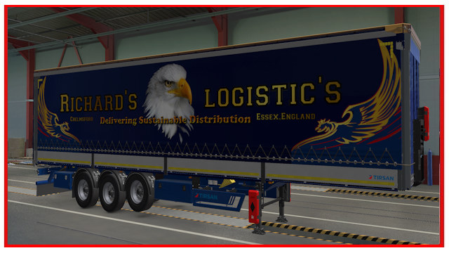 Richard's Logistic's Tirsan Curtainside Trailers