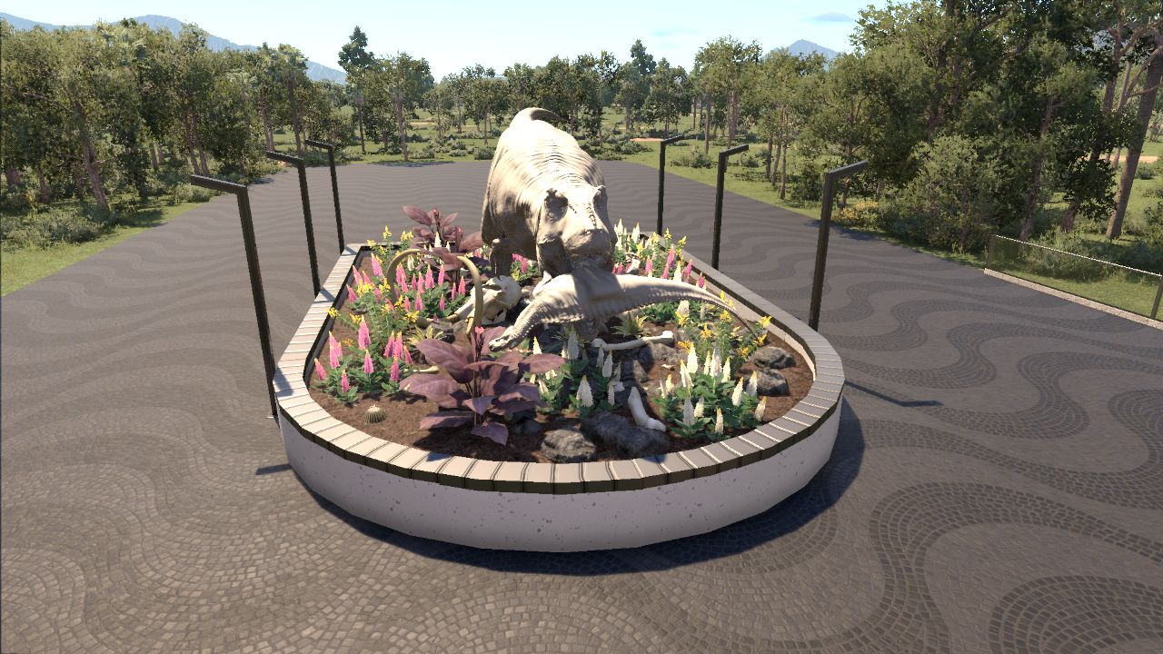 Trex Hunting Statue