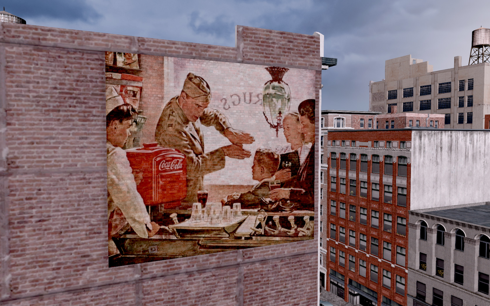 Coca Cola Mural: Howdy, Neighbor