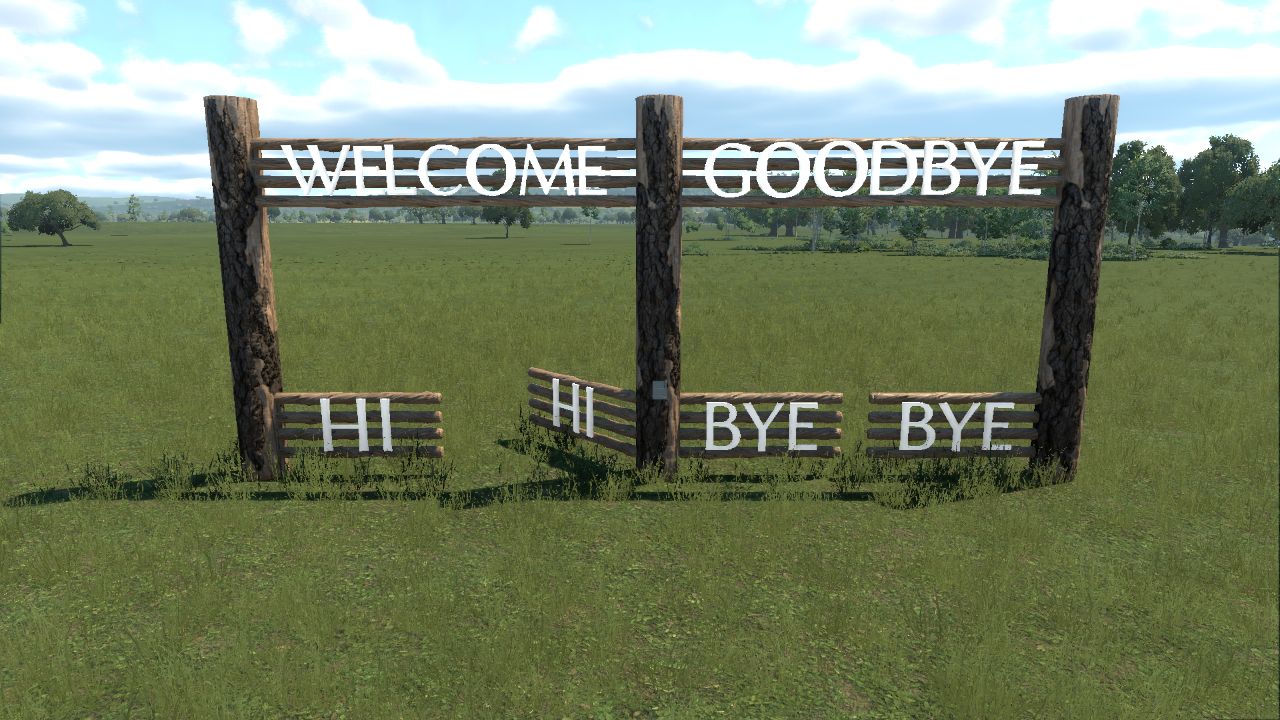 Rustic Entrance and Exit Gate
