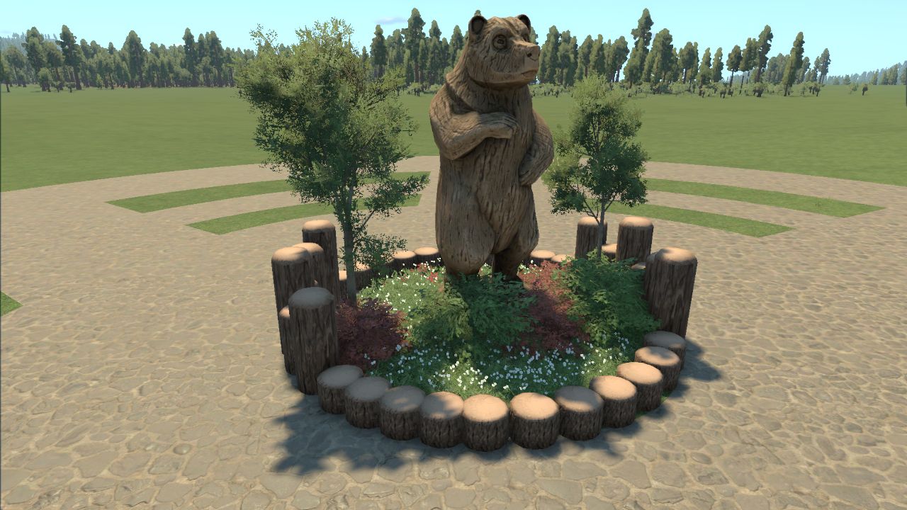 Cave Bear Planter (Rustic)