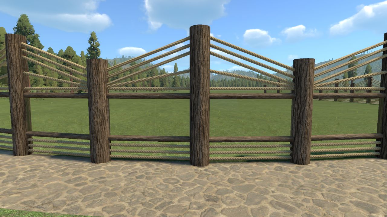Medium-Sized Rope Fence