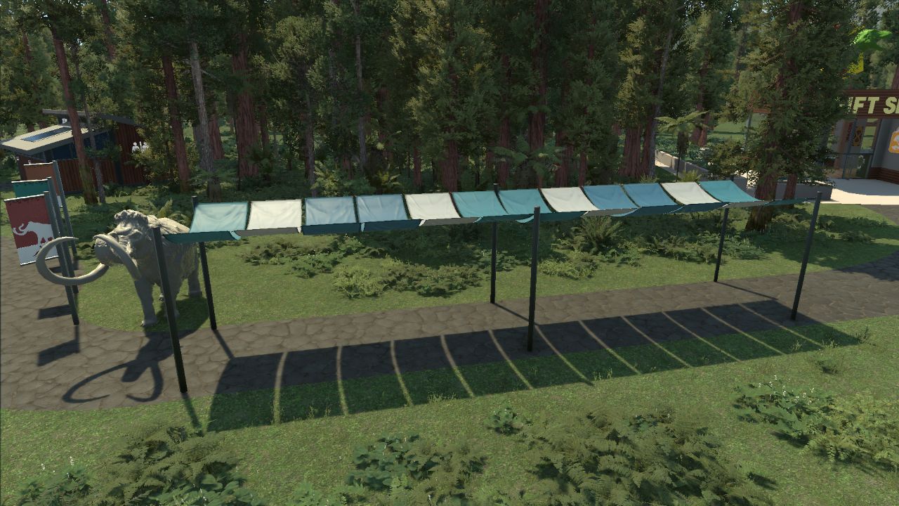 Long Sunshade perfect for blank paths!