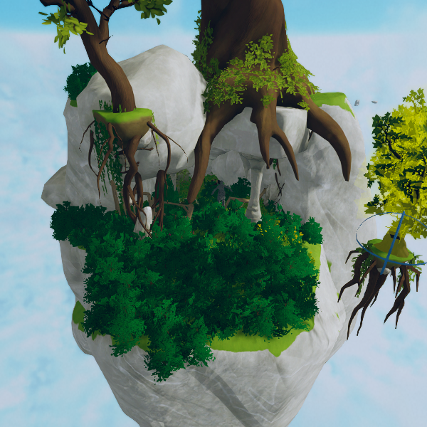 Small island with cove
