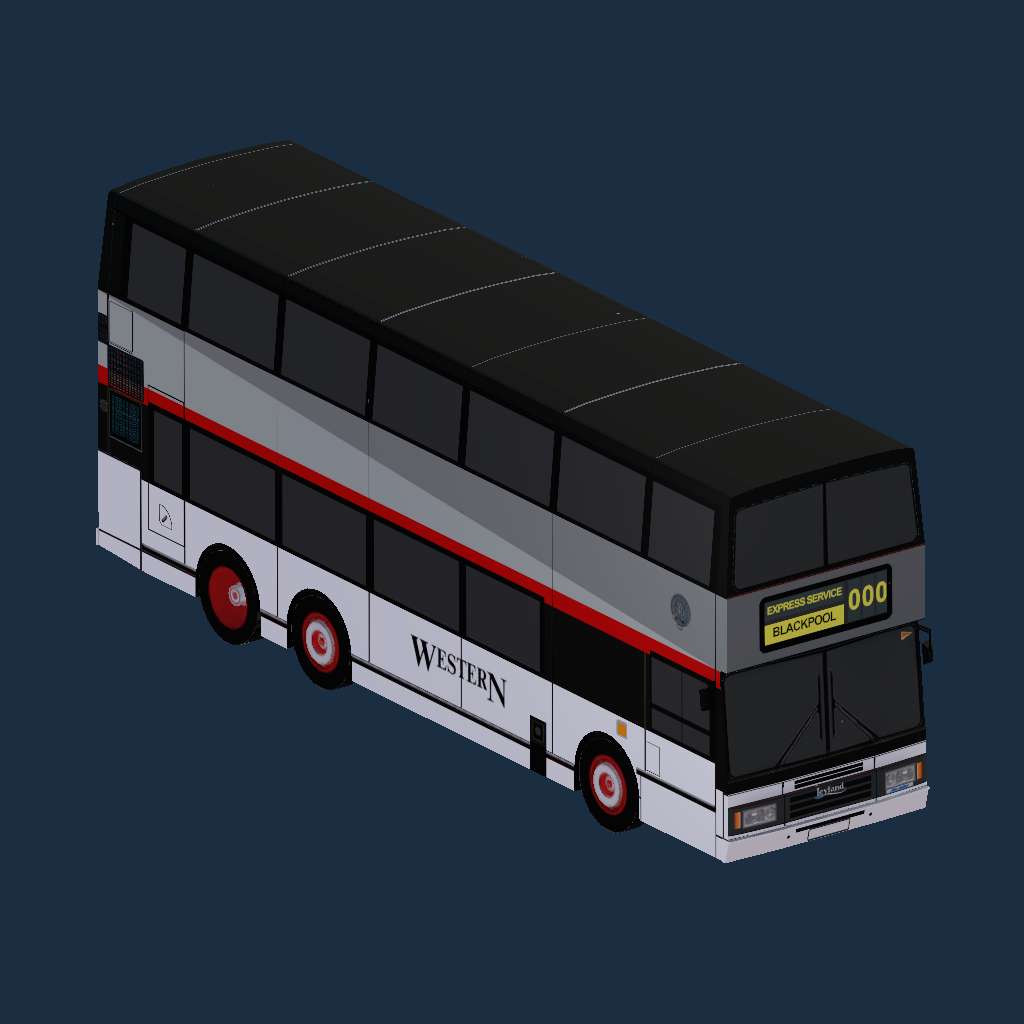 Western Scottish Leyland Olympian Tri-Axle Coach