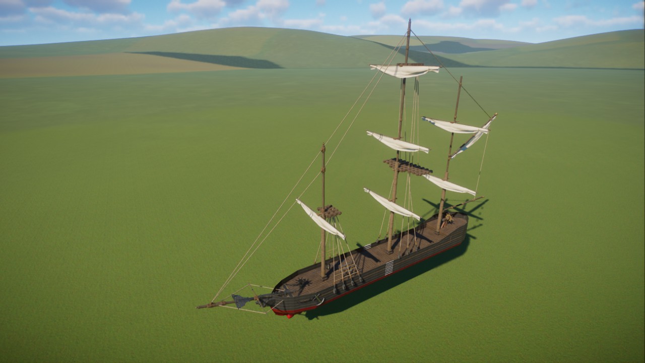 Three Masted Sailing Ship
