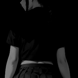 ass skirt dark background 4K