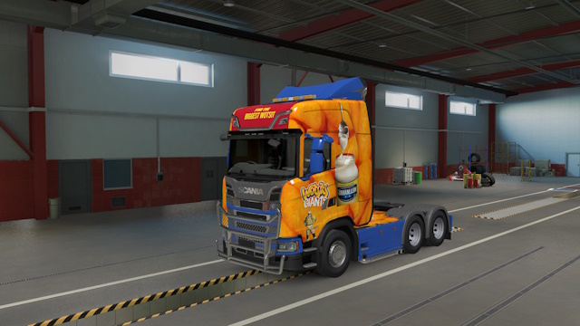 Scania S High Roof Wotsits vs Mayo Truck Skin