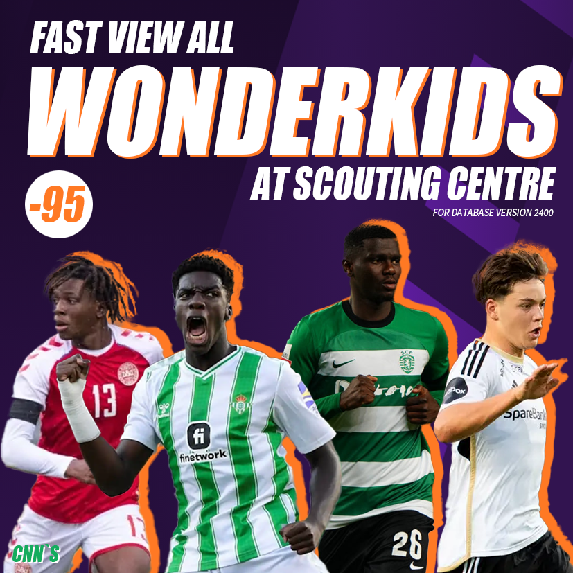 (-95)Wonderkids Shortlist Categorized by Potential