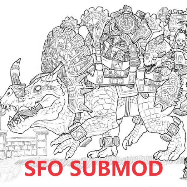 【SUB MOD】FOR Dread saurian mount for lizardmen ll