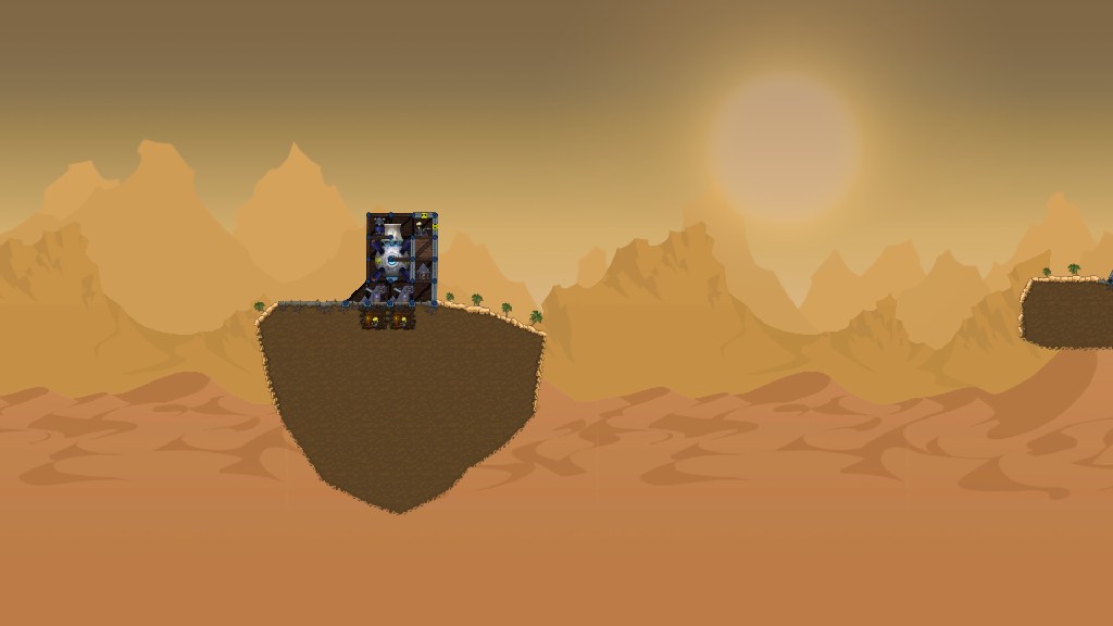 1v1 Floating Islands with Wall