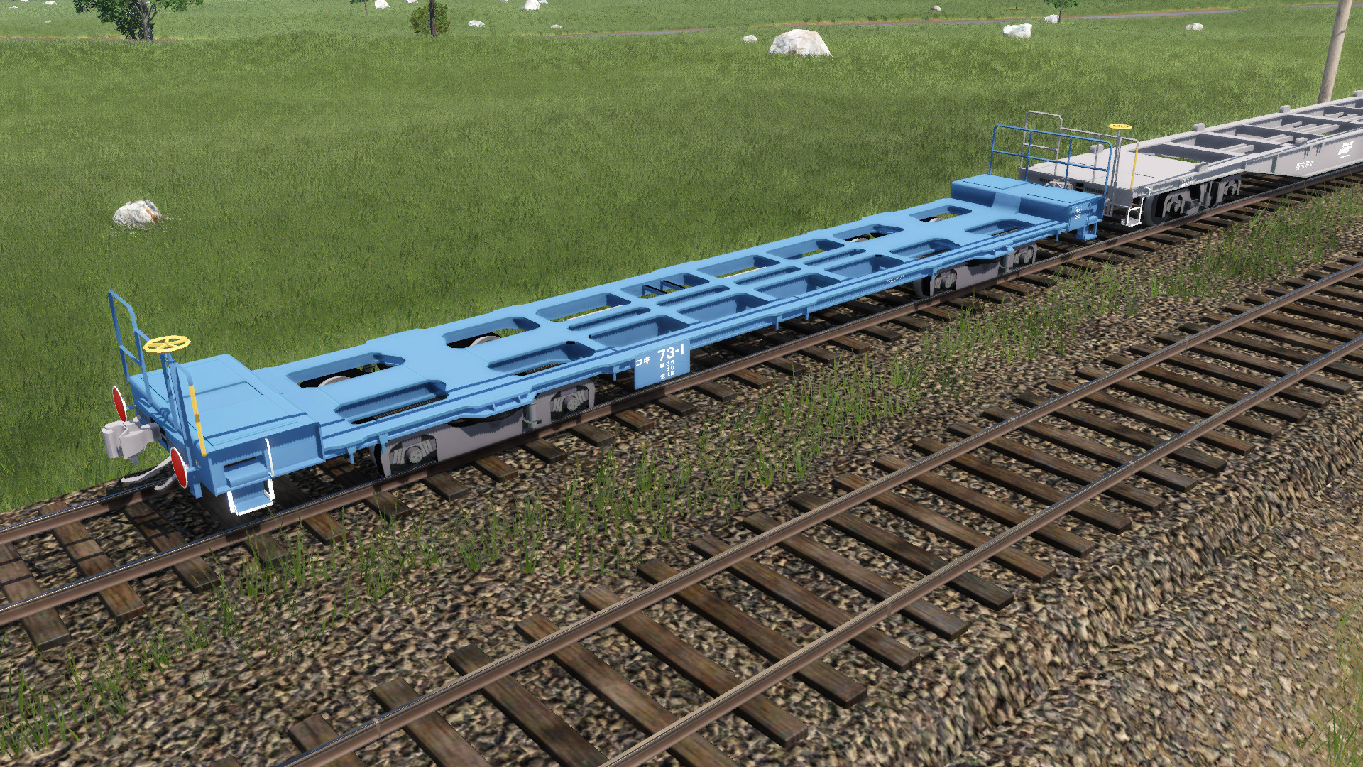コキ73-1 3Dプリント製 Steamワークショップ::JR貨物 コキ73形 コンテナ車