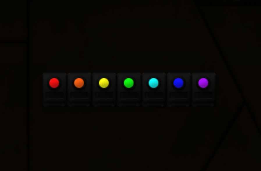 Glowing buttons