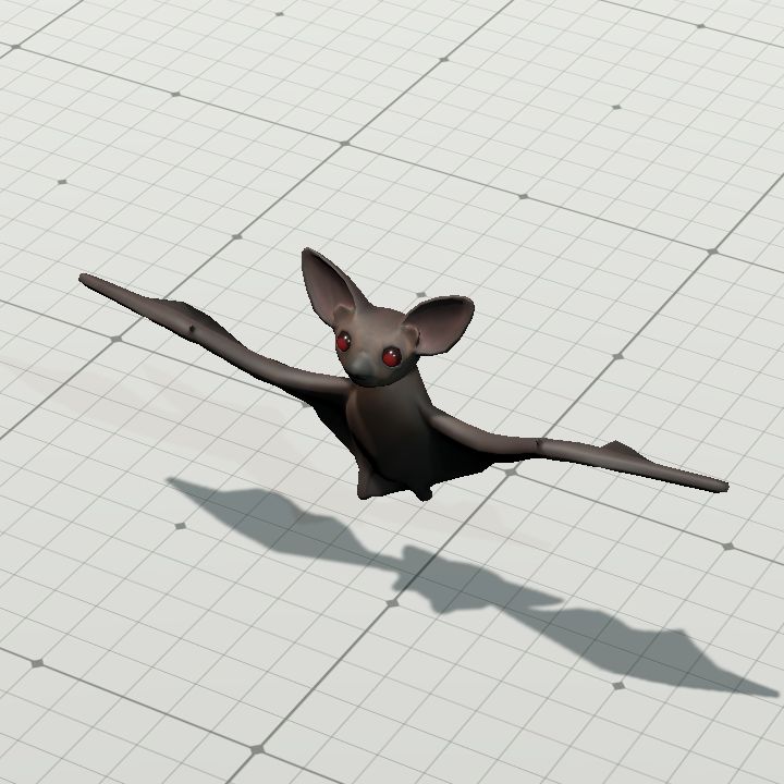Bat with Ear Twitch {Animated}