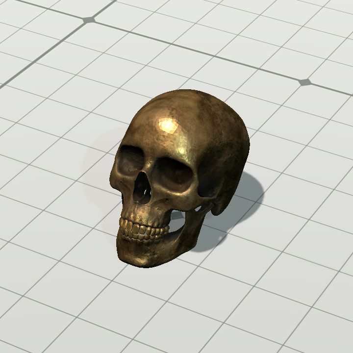 Skull, Brass