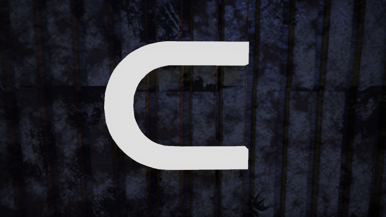 Horizon Font Letter C 1m Lit Flexicolor