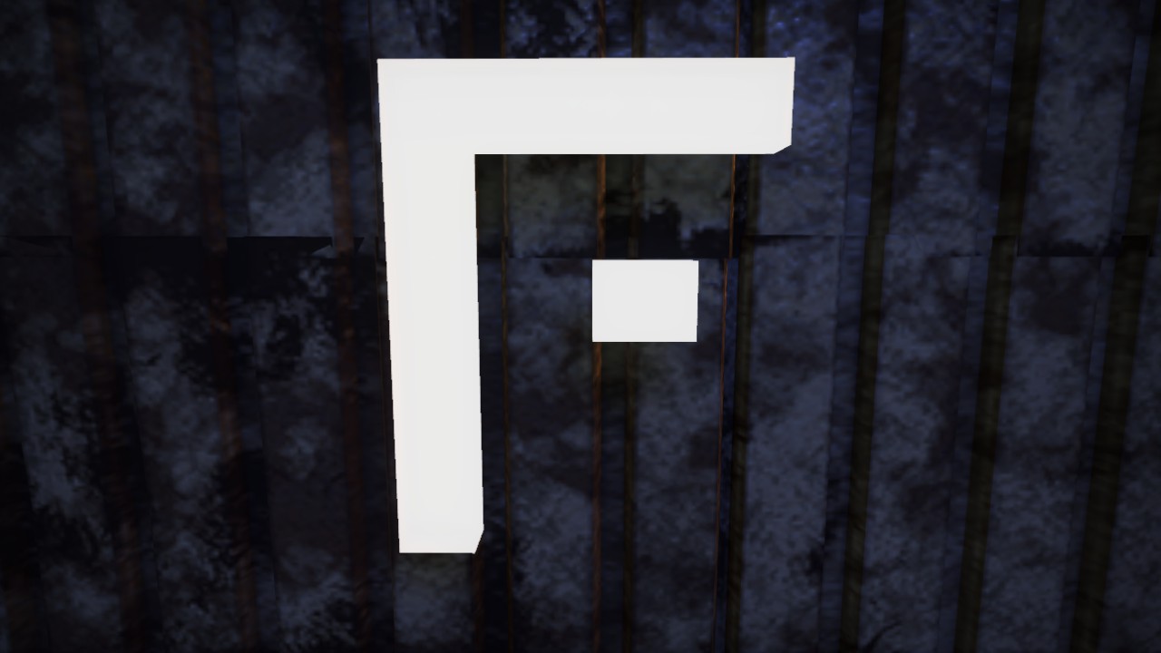 Horizon Font Letter F 1m Lit Flexicolor