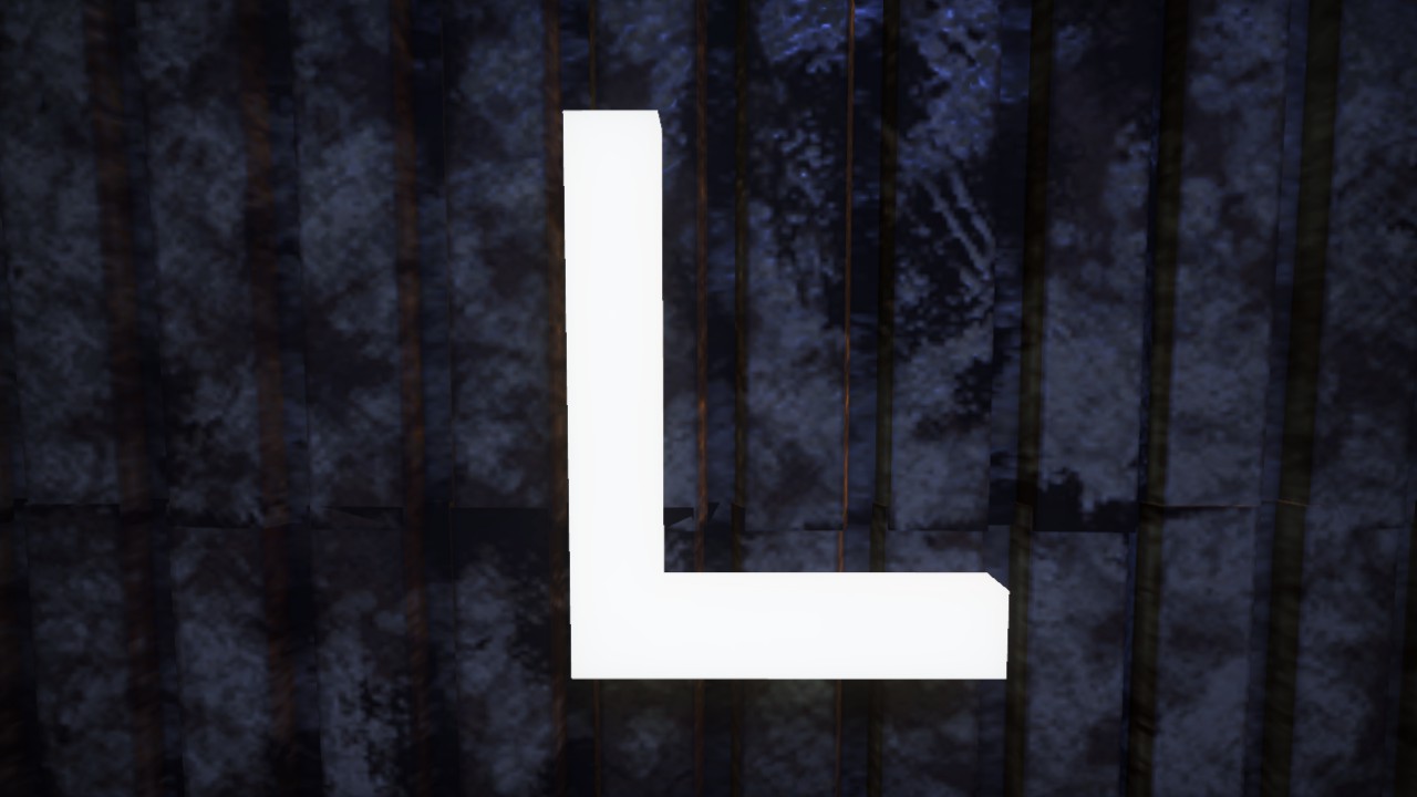 Horizon Font Letter L 1m Lit Flexicolor