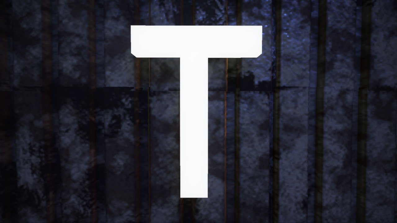 Horizon Font Letter T 1m Lit Flexicolor