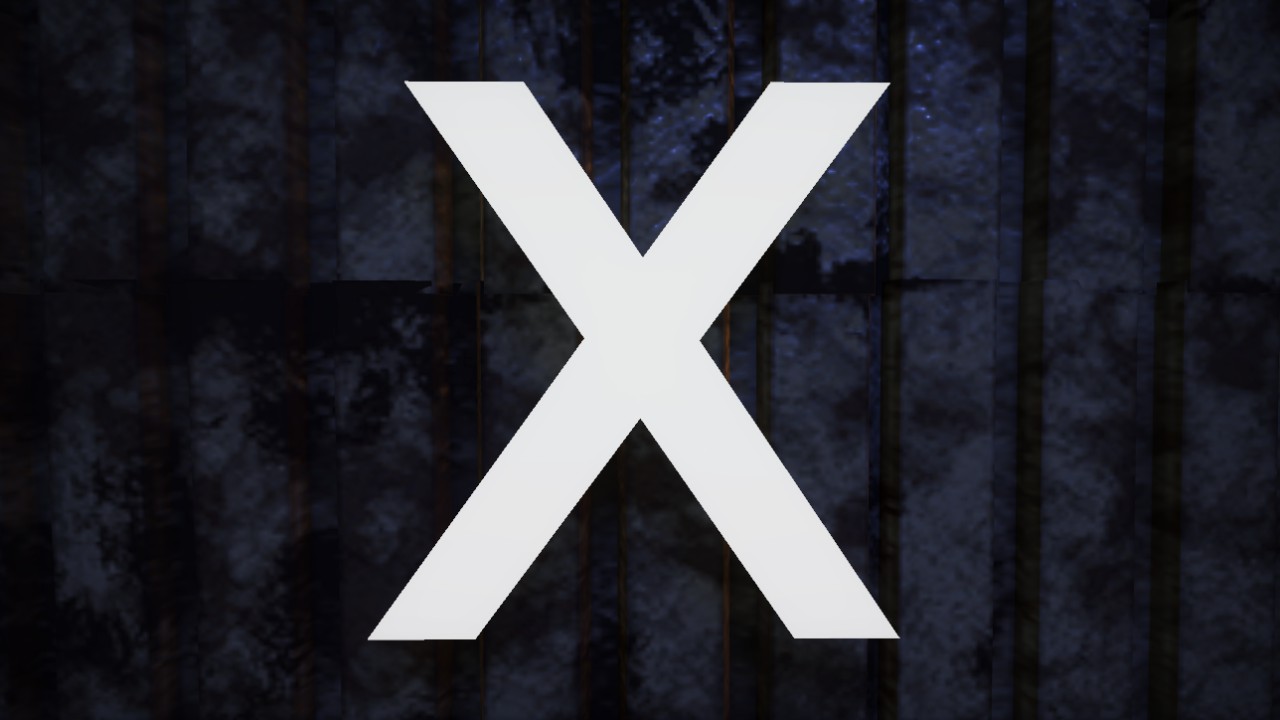 Horizon Font Letter X 1m Lit Flexicolor