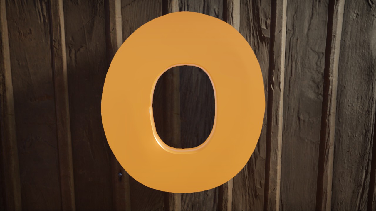 Light-Trail Font Letter O 1m Lit Flexicolor.
