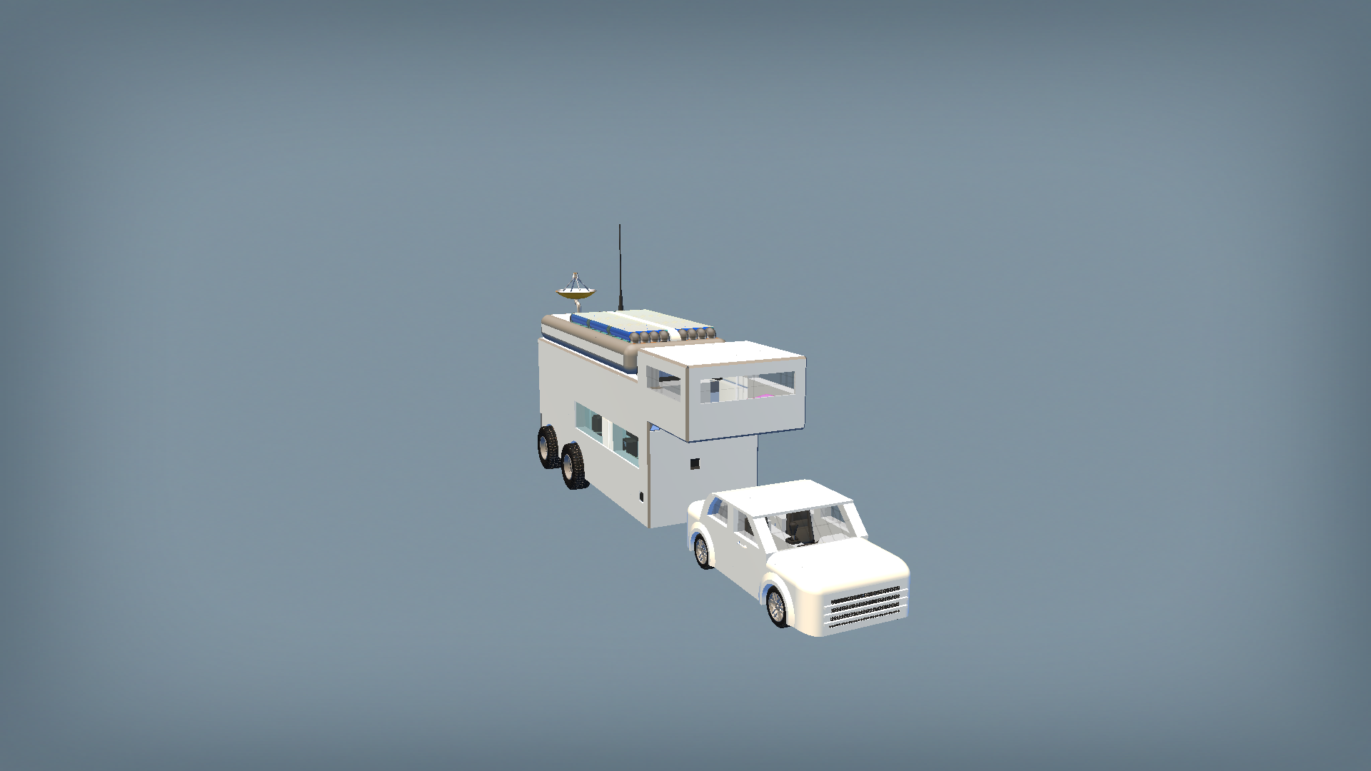 MotorHome (Regular car) (White) ((New Legend Mod))