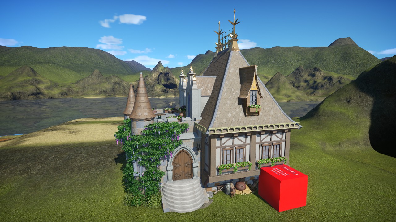 Project Planco - Fantasy F02 - Small House on old Castle Walls