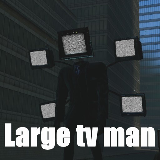 Large tv man