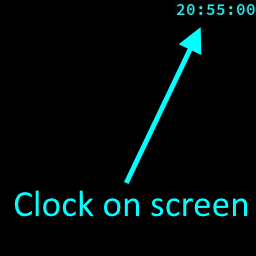 Screen clock c#