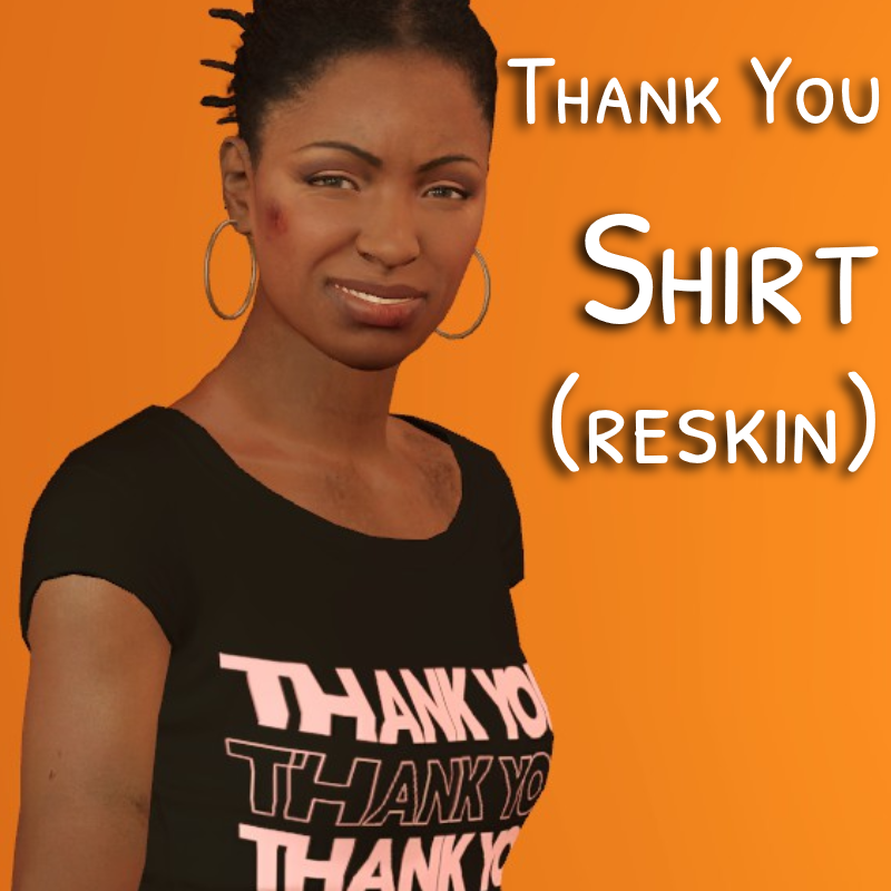 Rochelle: Thank You - Pink Shirt (reskin)

