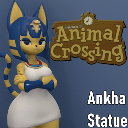 (Statue) Ankha - Animal Crossing
