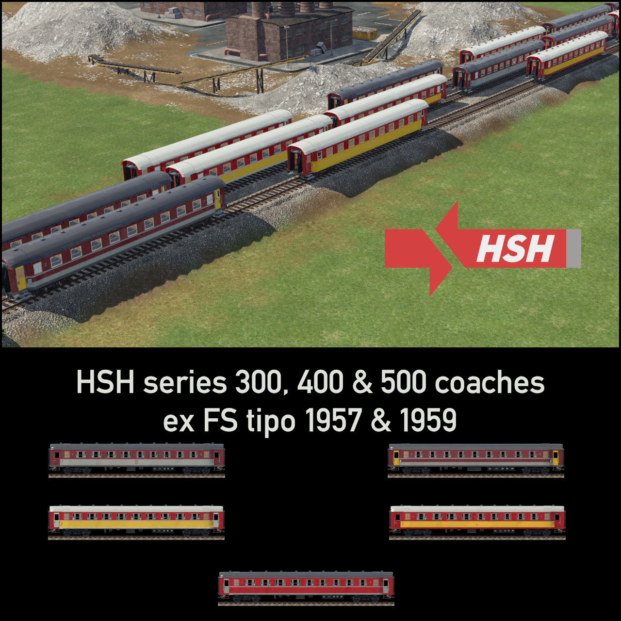 HSH series 300, 400 and 500 coaches. EX FS