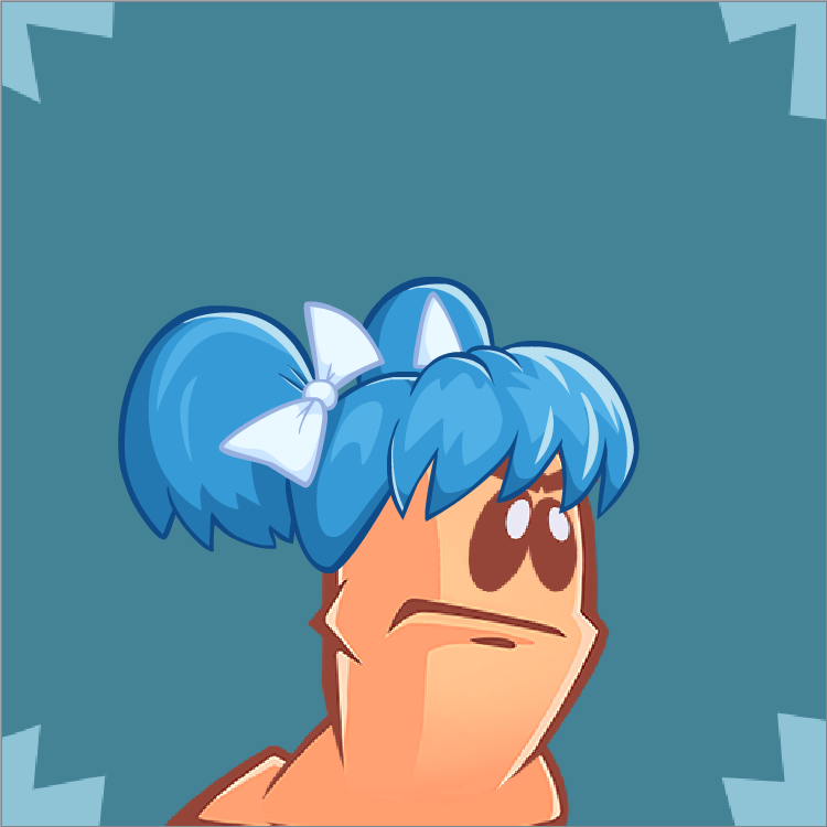 Mayhem Pigtails (Blue)