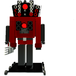 Upgraded Titan Speakerman holding slap battles glove