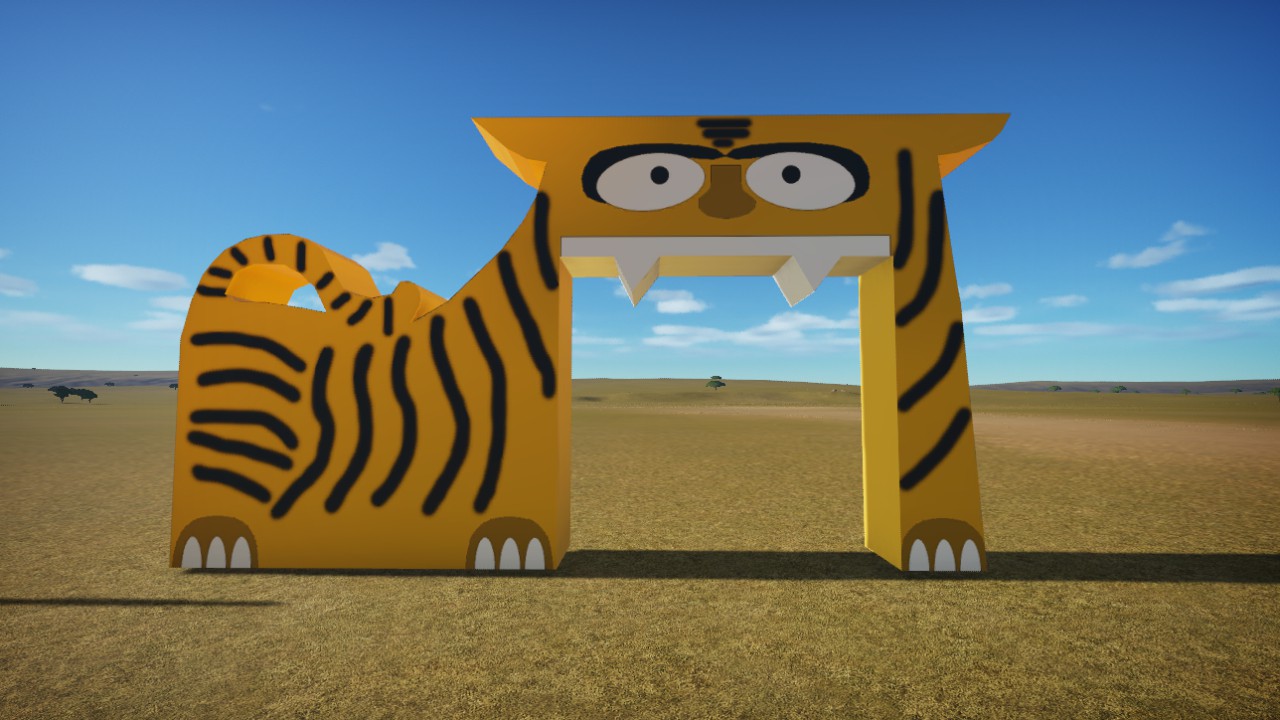 Game Field Doorway Tiger
