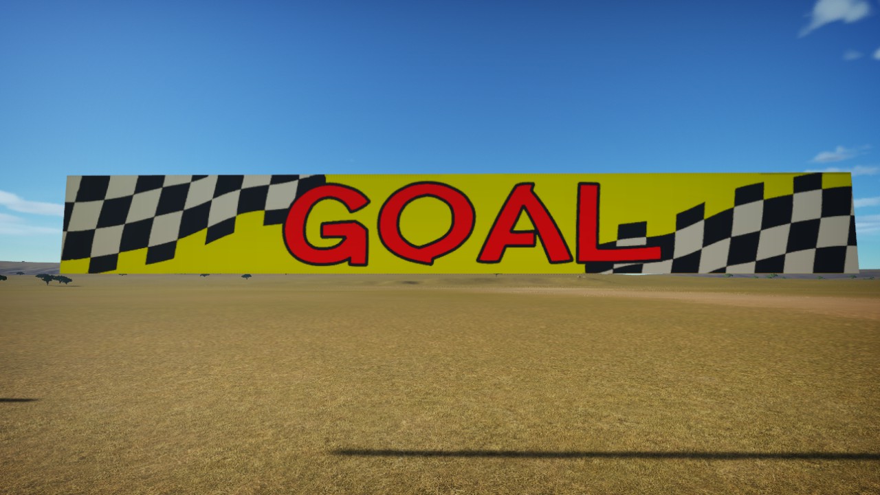 Go-cart Goall Sign Board