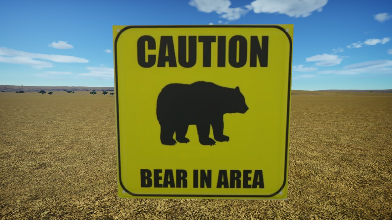 Zoo Caution Bare Caution