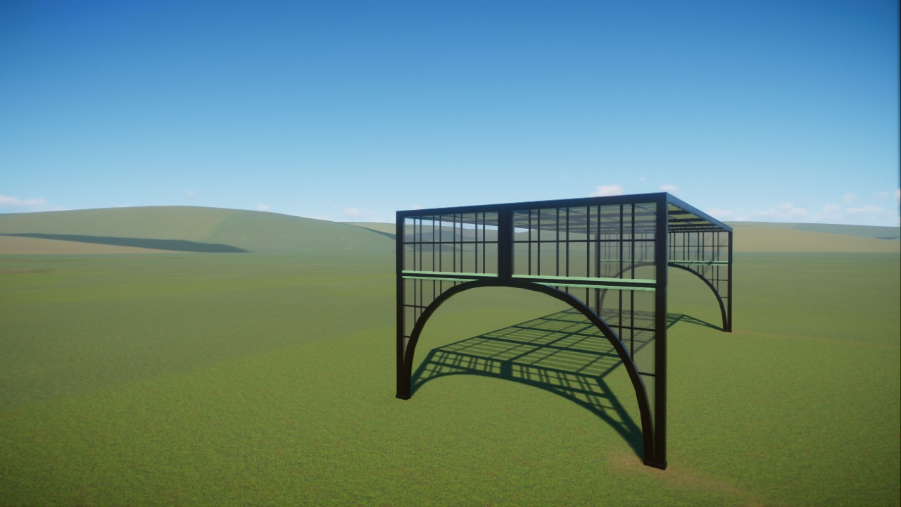 Modern Glassy Arch (7m)