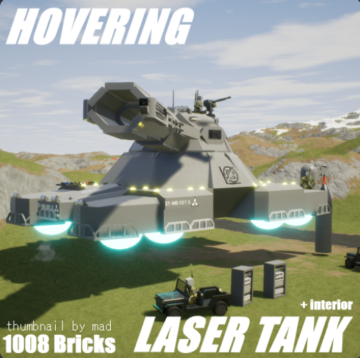 Hovering laser tank + interior