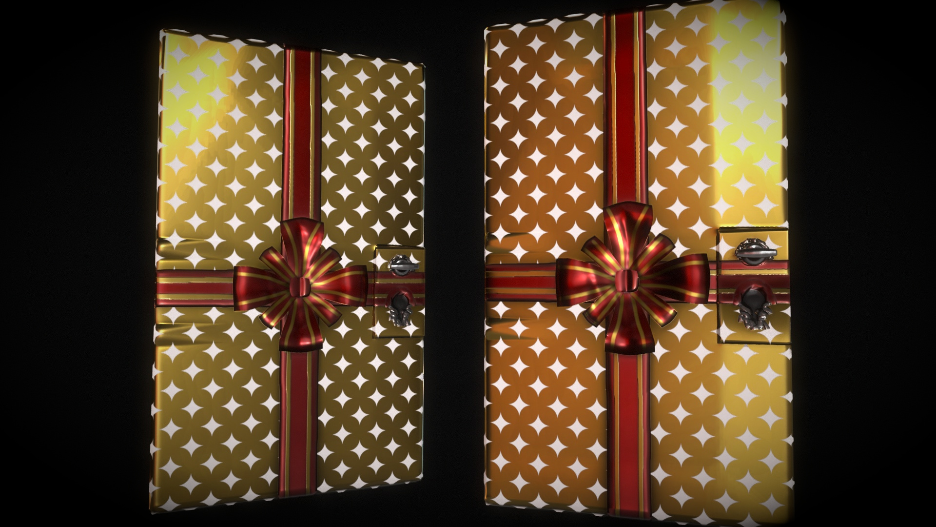 Large Present Sheet Metal Door