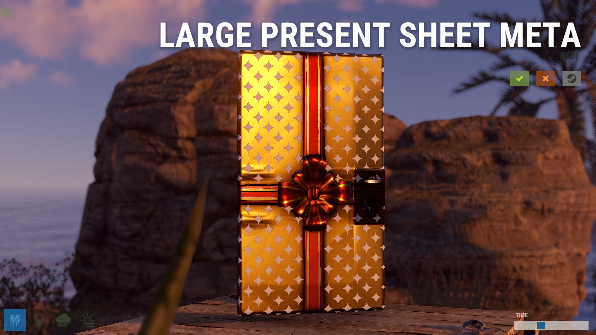 Large Present Sheet Metal Door