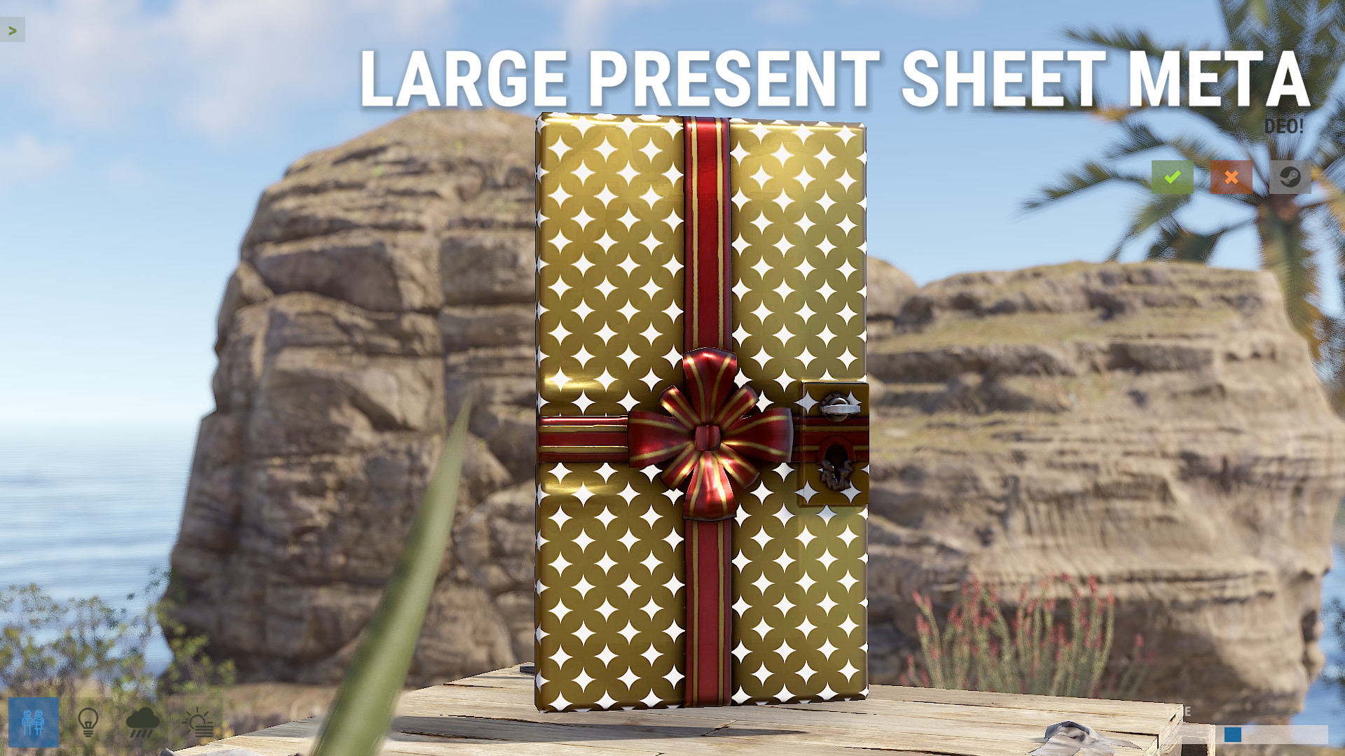 Large Present Sheet Metal Door