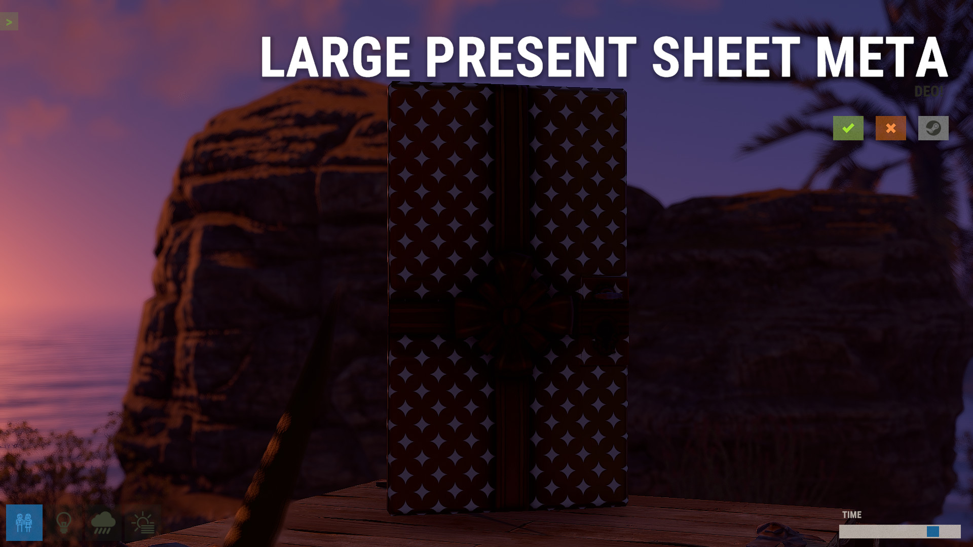 Large Present Sheet Metal Door