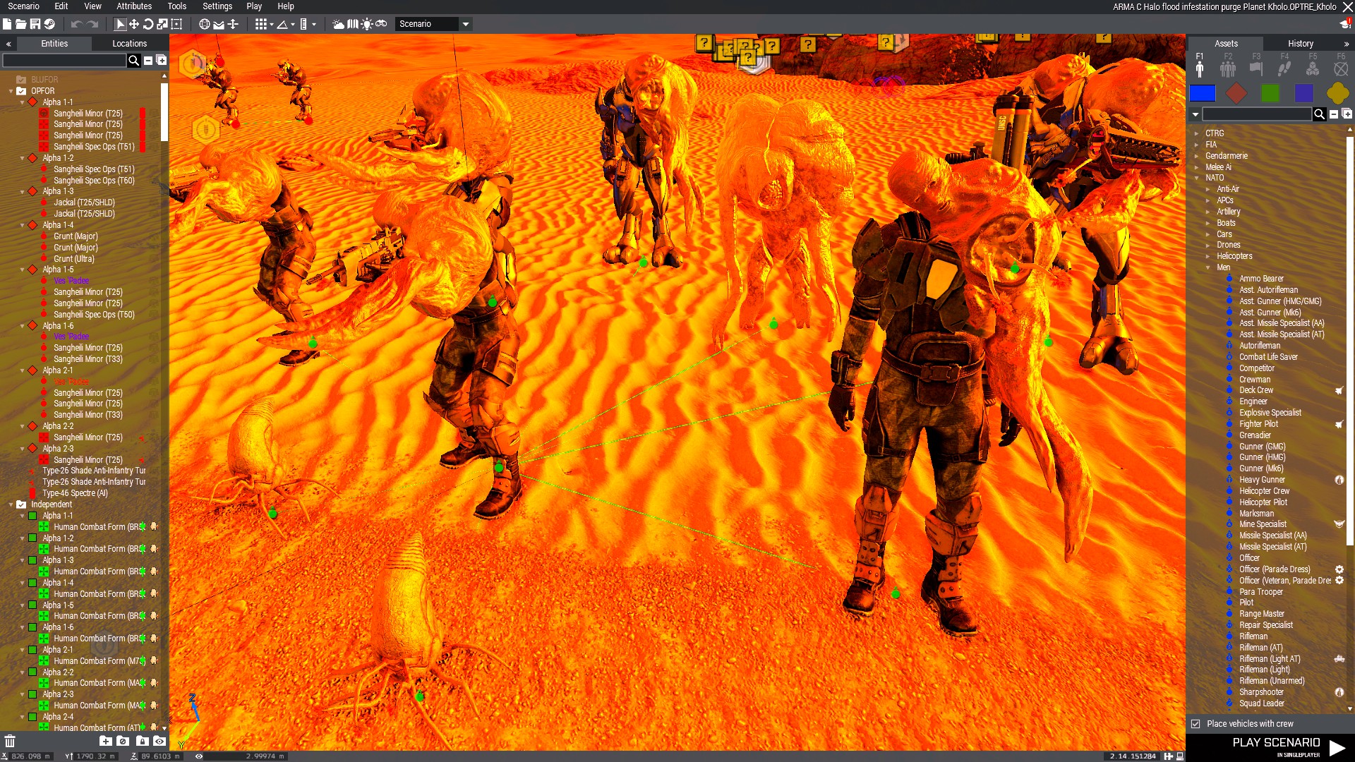 ARMA C Halo flood infestation purge Planet Kholo play as covenant